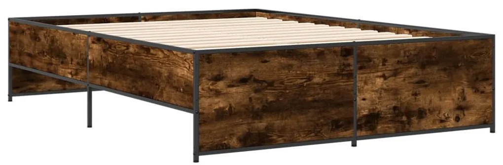 Estrutura cama 140x190 cm derivados de madeira/metal