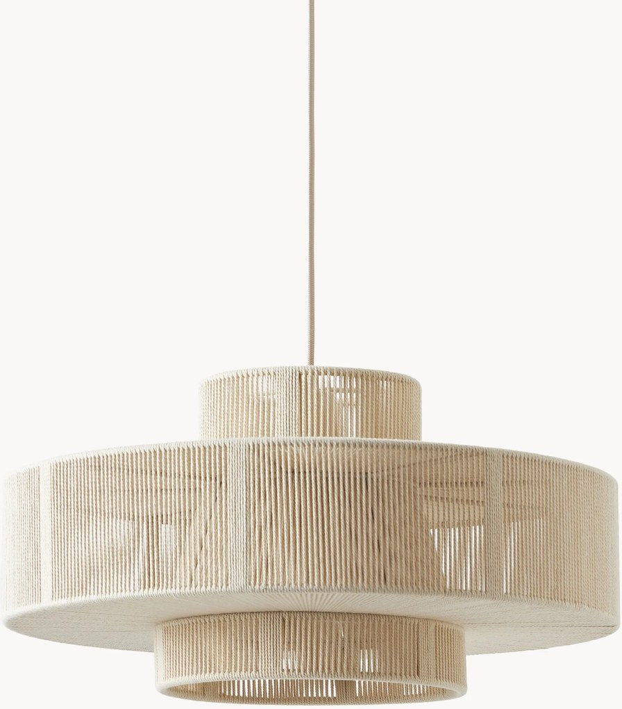 Candeeiro suspenso grande em fio de linho Lace