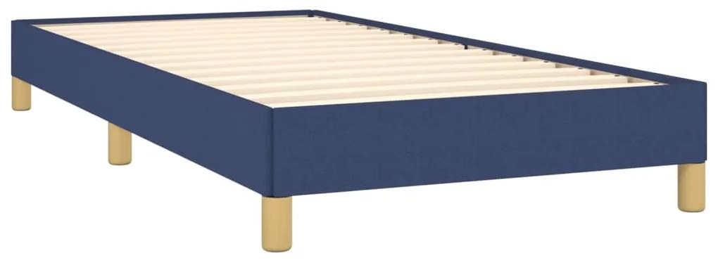 Estrutura de cama sem colchão 90x200 cm tecido azul