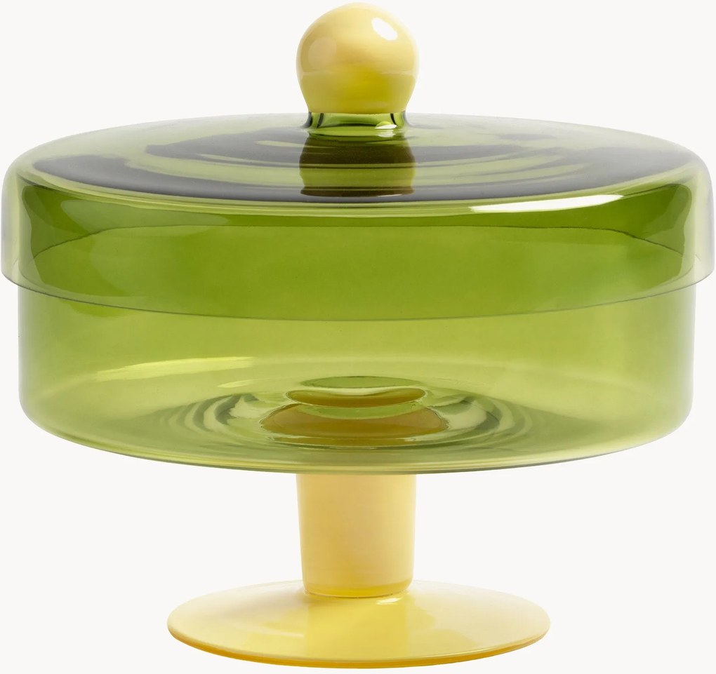 Pote de vidro artesanal Duo