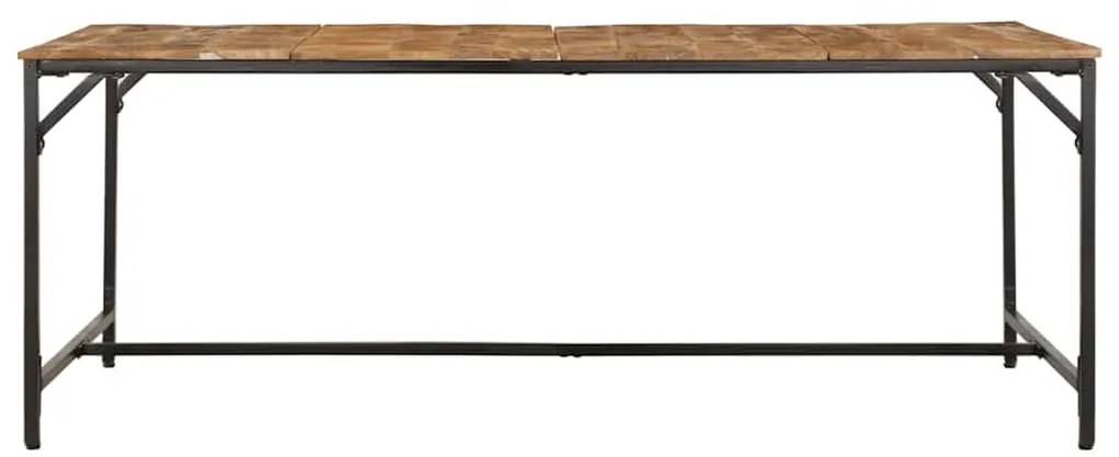 Mesa de jantar 200x100x75 cm madeira de mangueira maciça áspera