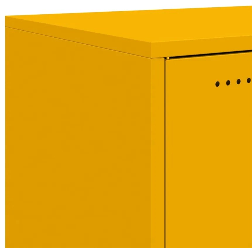 Móvel de TV 68x39x43,5 cm aço amarelo mostarda