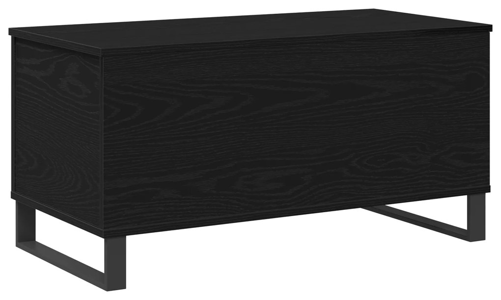Mesa de Centro Carvalho Preto 90x44,5x45 cm Madeira Aglomerada