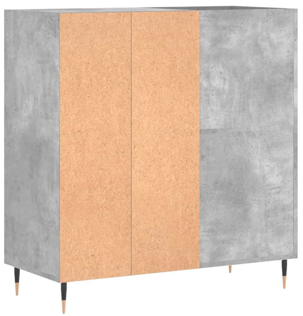 Armário p/ discos 84,5x38x89 cm derivados madeira cinza-cimento