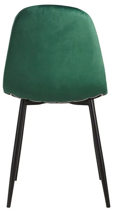 Cadeira Teok Black Veludo - Verde