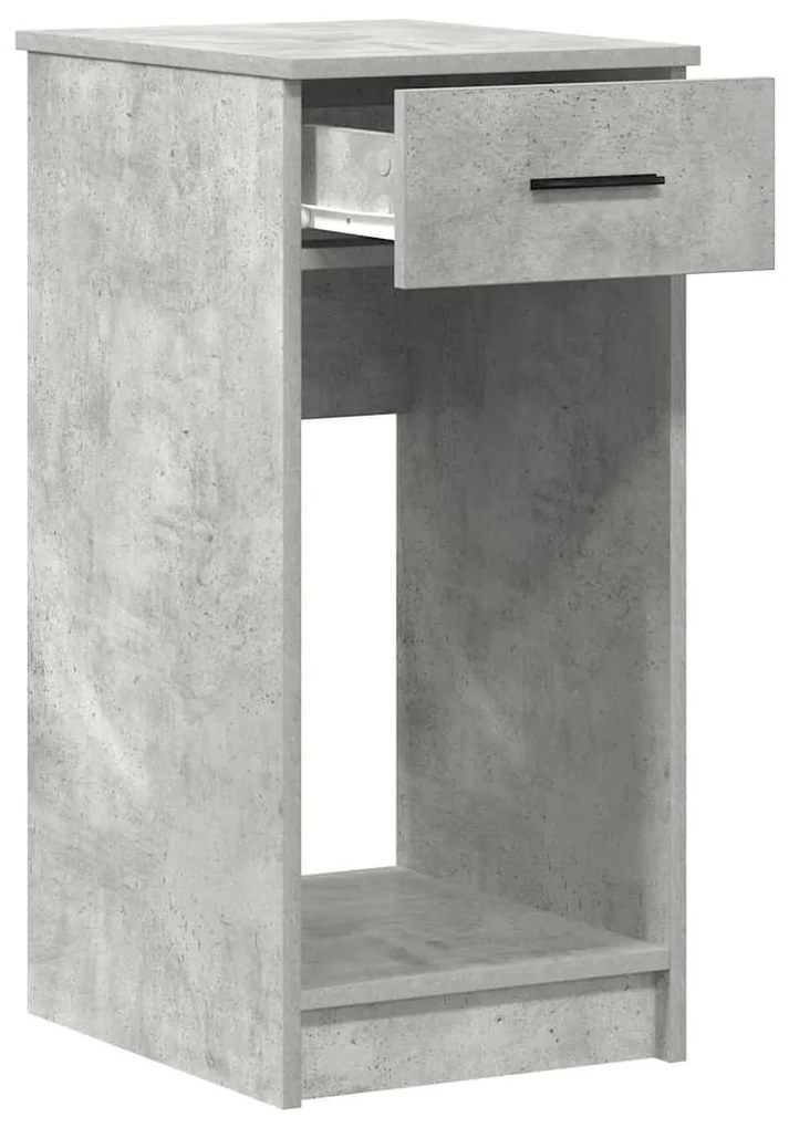 Suporte torre computador com gaveta 35x45x77cm cinzento cimento