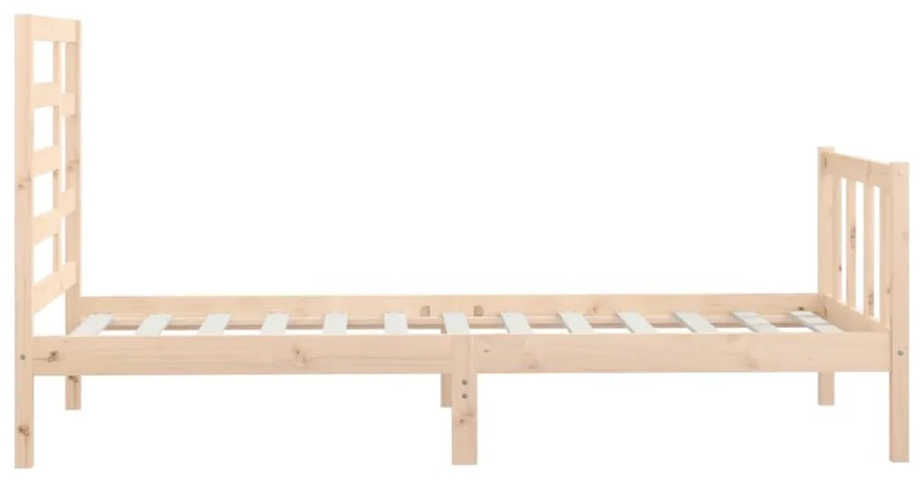 Cama sem colchão 90x200 cm madeira de pinho maciça