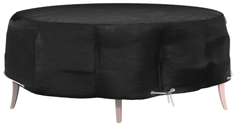 vidaXL Capa para espreguiçadeira ilha 8 ilhós Ø188x50 cm redondo