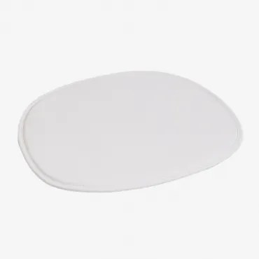 Almofada 39x34,5 Cm Para Cadeira Em Polipele Scand Branco - Sklum