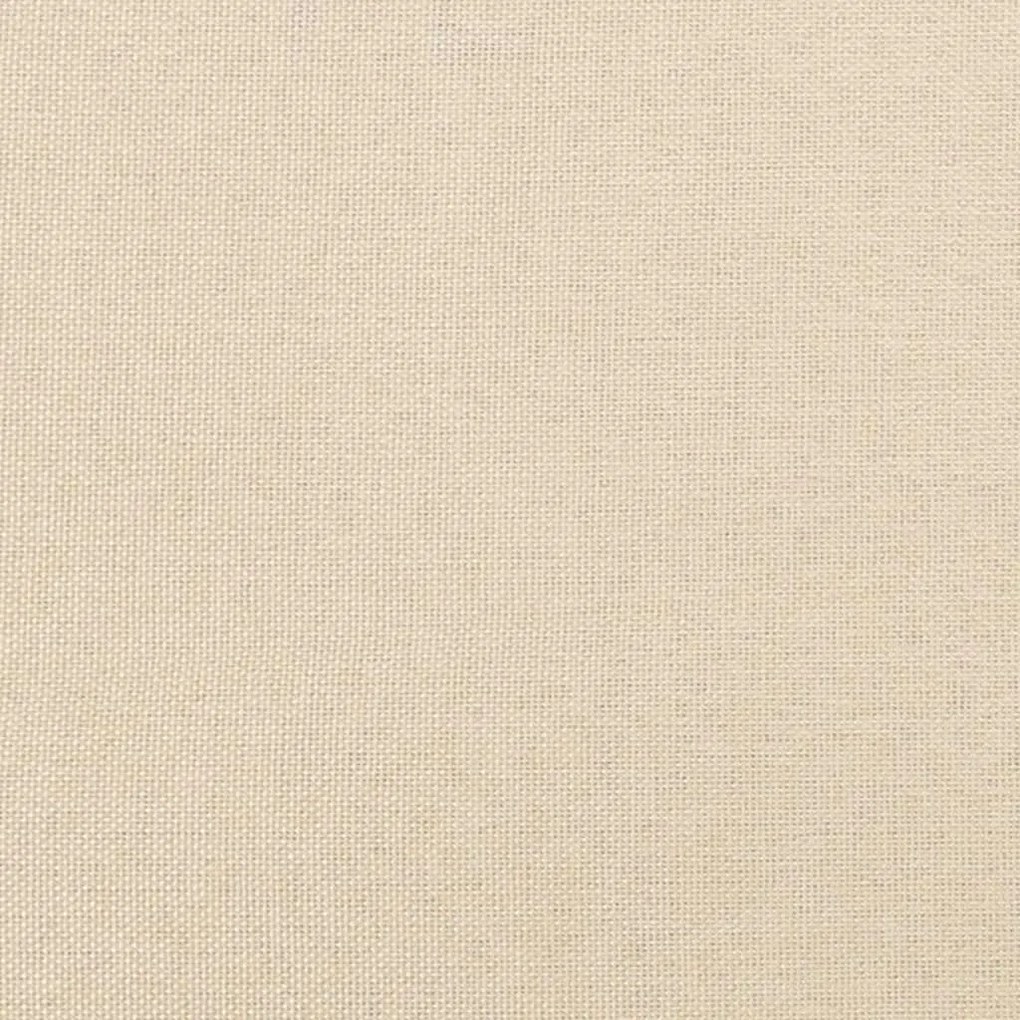 Estrutura de cama sem colchão 160x200 cm tecido cor creme