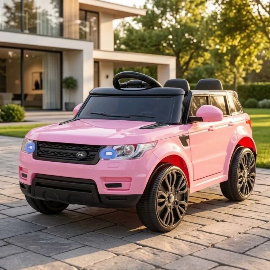 Carro elétrico para Crianças Start Run, 12V Rodas e assento plástico Rosa