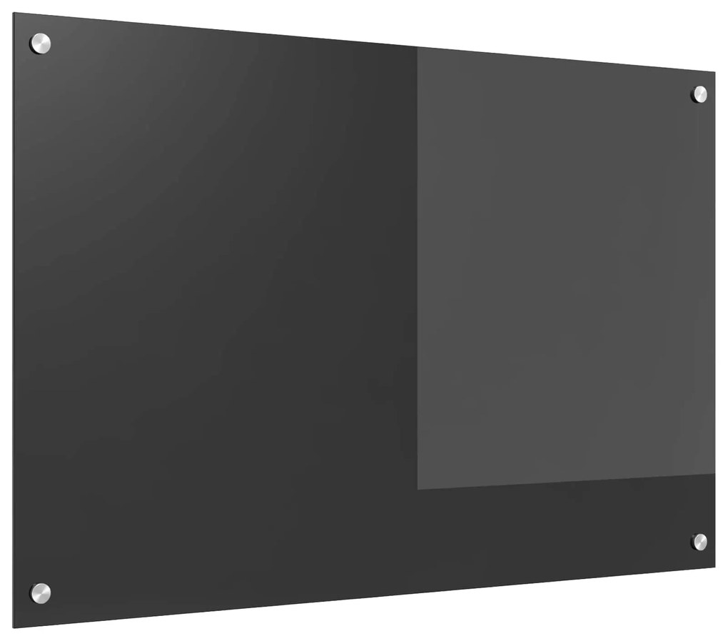 vidaXL Proteção de Cozinha Cinza Escuro 90 x 60 cm vidro temperado