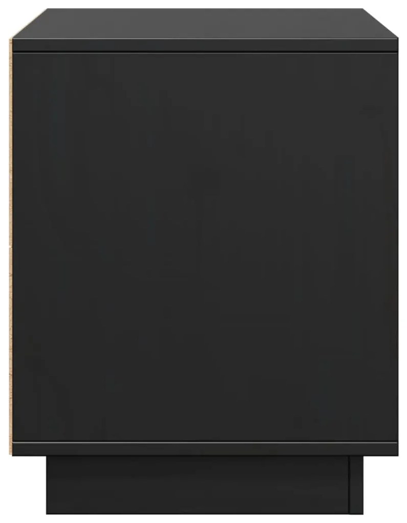 Móvel de TV 74x35x44 cm madeira de pinho maciça preto