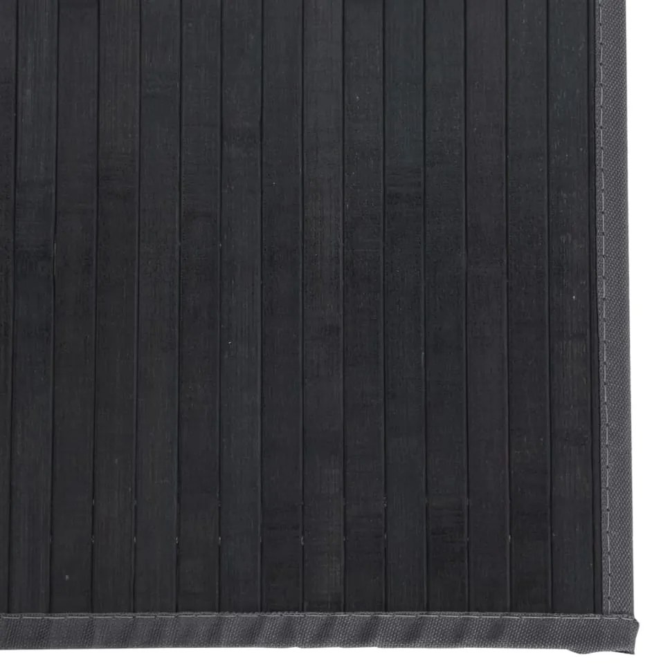 Tapete retangular 60x400 cm bambu cinzento