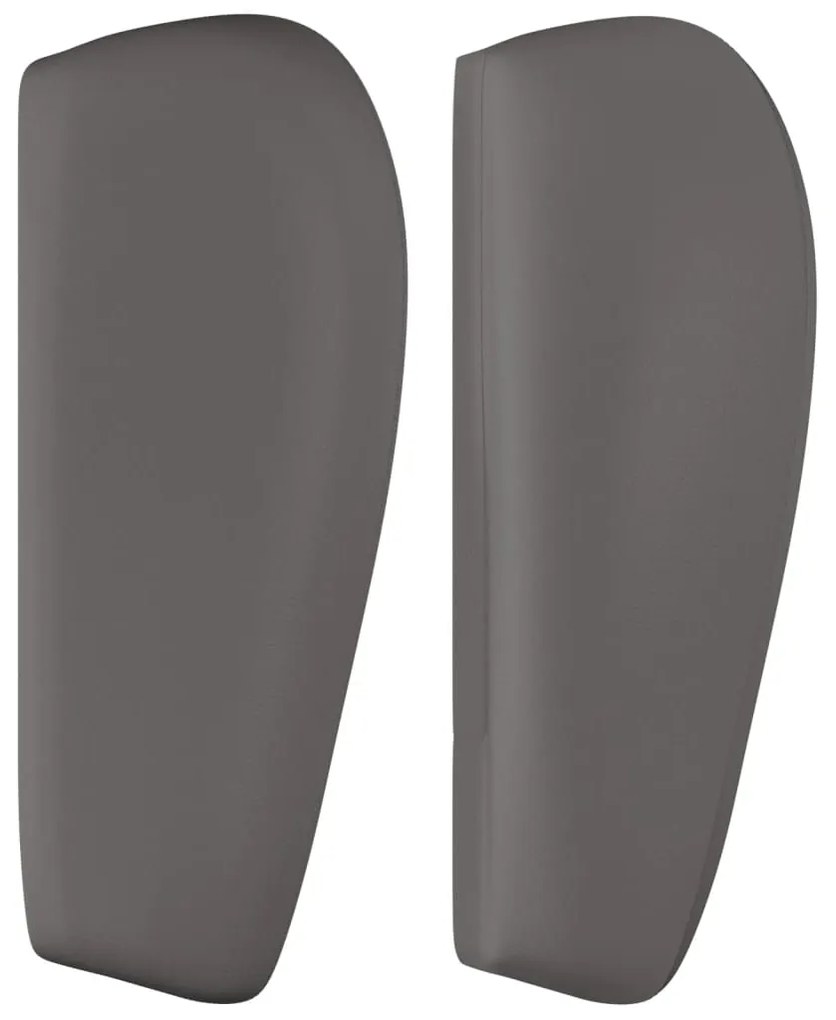 Cabeceira de cama c/ abas couro artificial 83x23x78/88 cm cinza