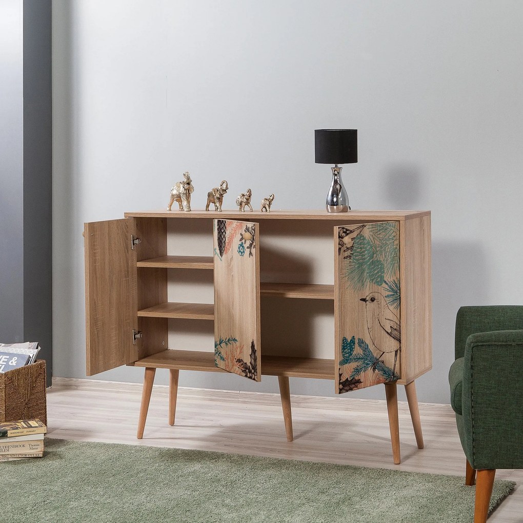 Console Mega – Carvalho Sonoma – 120x90x36 cm