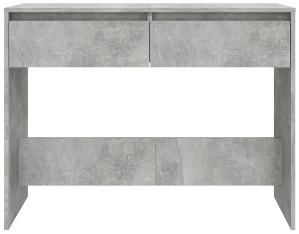 Mesa consola 100x35x76,5 cm derivados madeira cinzento-cimento