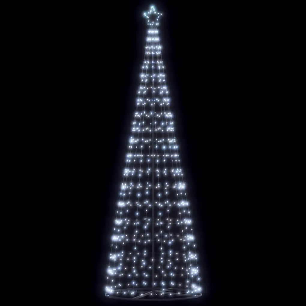 vidaXL LED Árvore de Natal 550 LEDs Branco Frio 300 cm