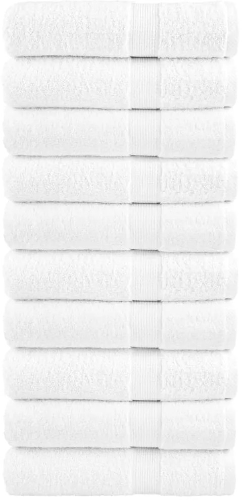 Toalhas de mãos premium SOLUND 10 pcs 50x100 cm 600 gsm branco