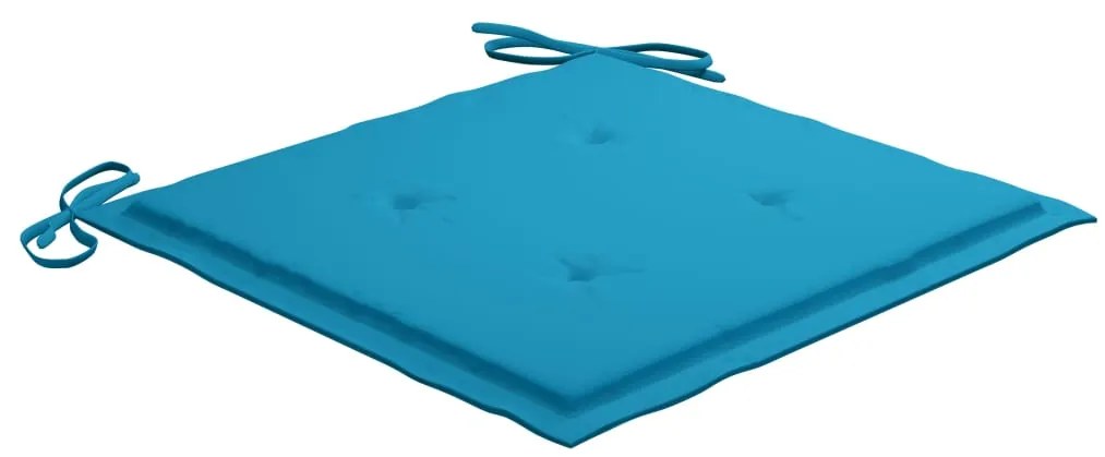 Cadeiras de jantar p/ jardim 3 pcs c/ almofadões acácia maciça