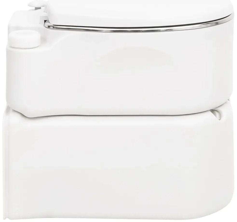 Sanita integrada p/ campismo 24+17 L PEAD e aço branco