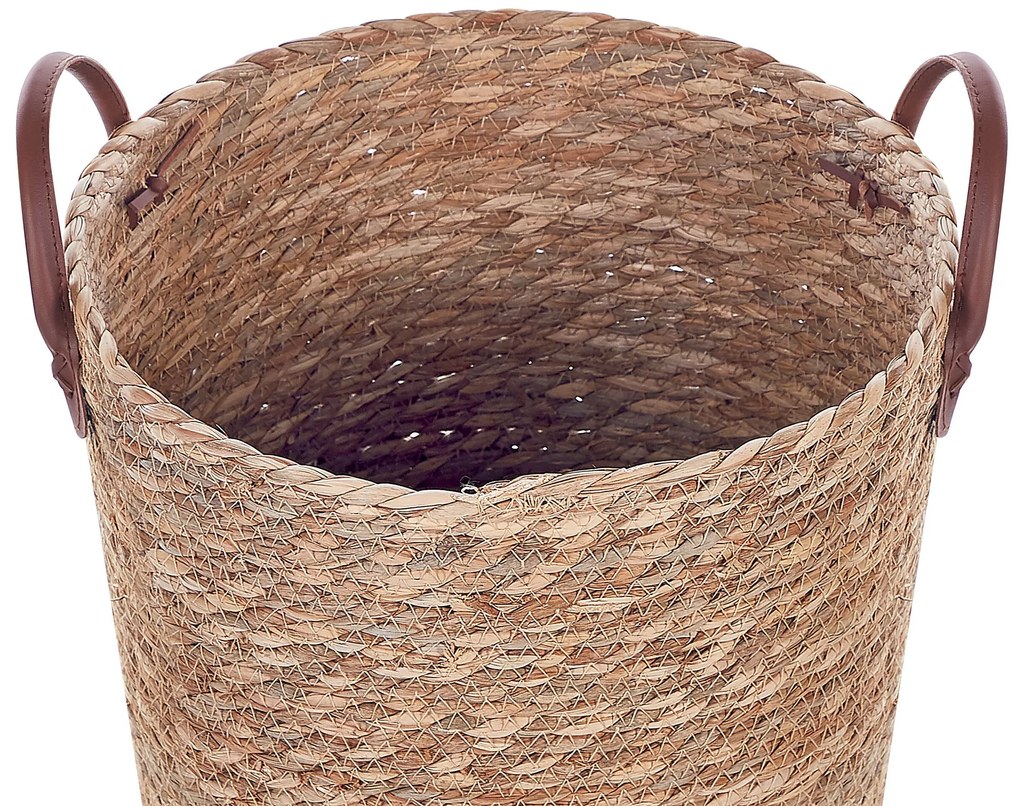 Conjunto de 2 cestos em fibra de algas cor natural SAYJAR Beliani
