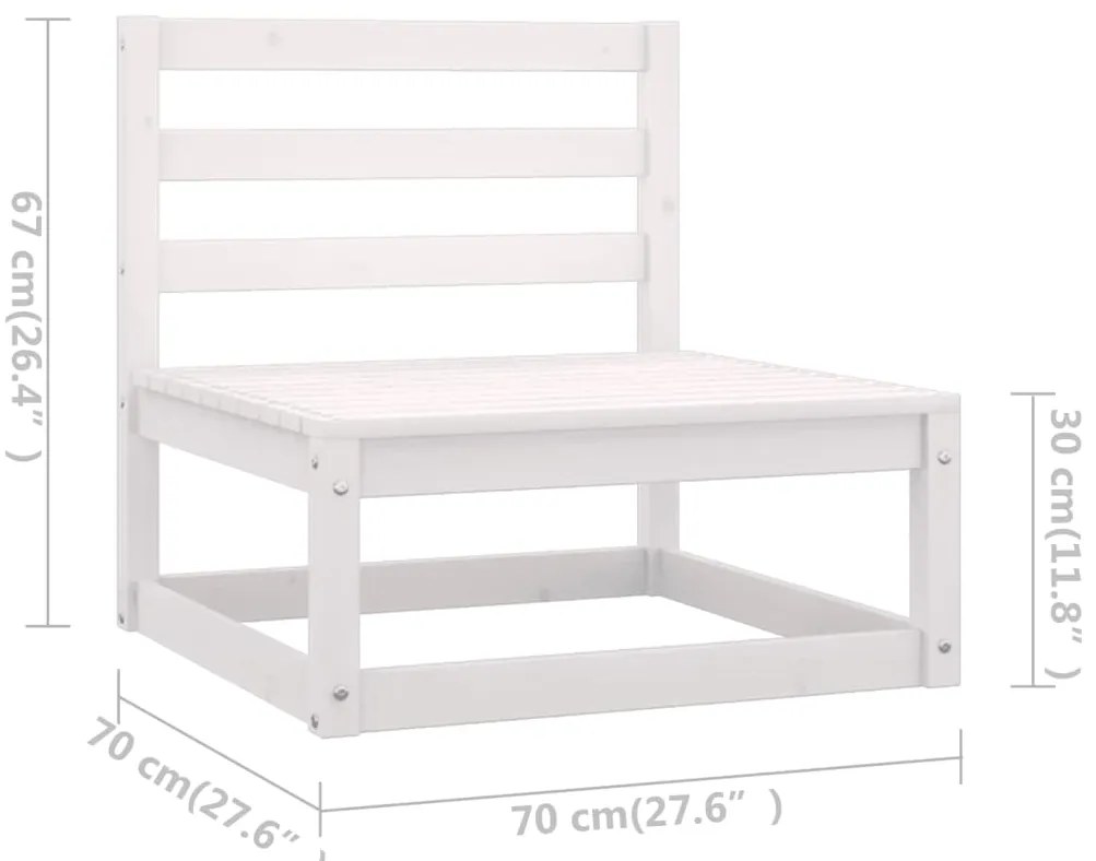 4 pcs conjunto lounge de jardim c/ almofadões pinho maciço