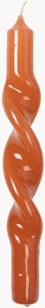 Velas cónicas artesanais Twist, conjunto de 2