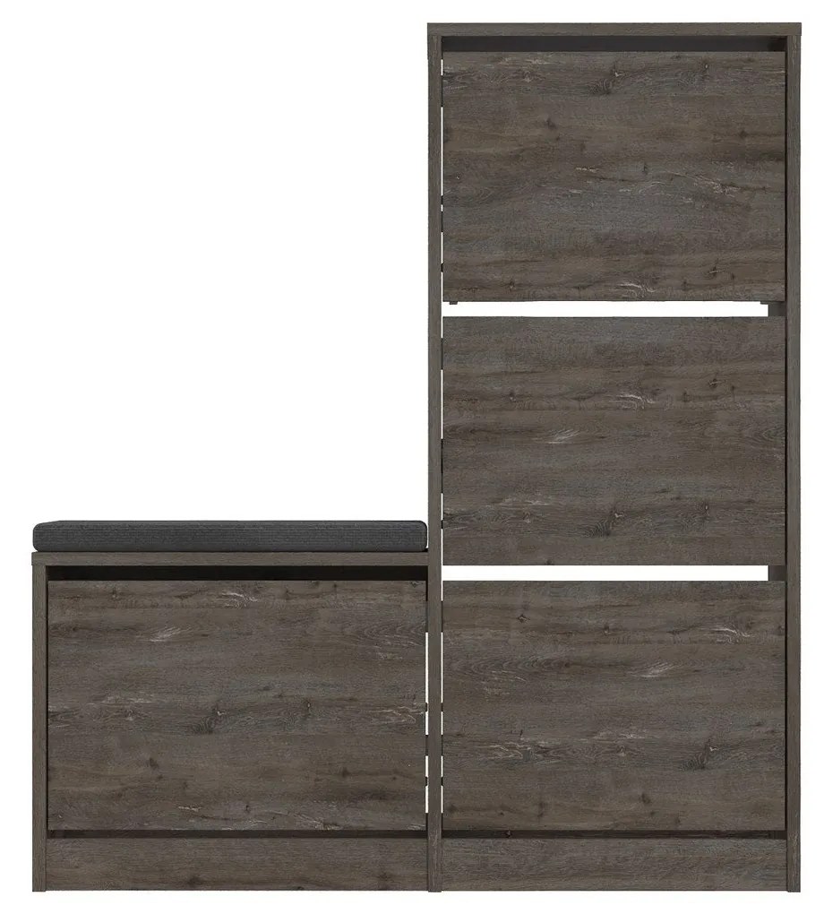 Sapateira Dude – Castanho Escuro – 105 cm x 118,5 cm x 26 cm