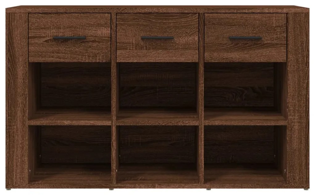 Aparador 100x30x59,5 cm derivados de madeira carvalho castanho