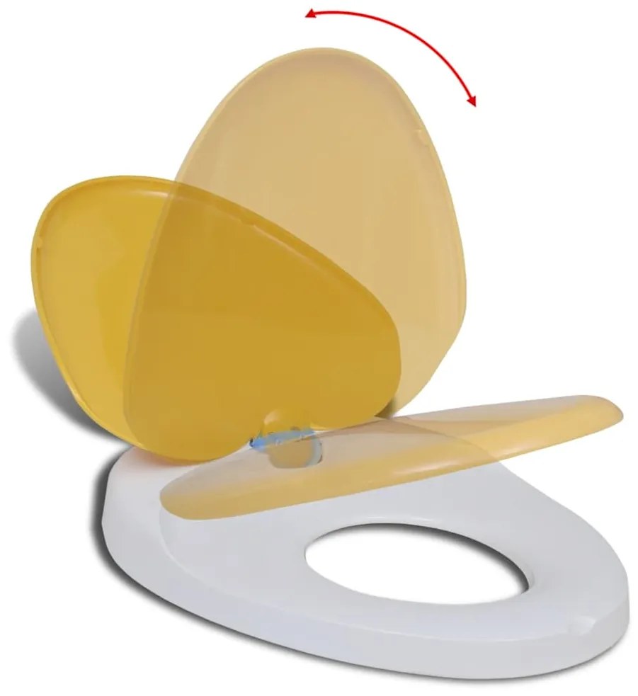 Tampo sanita com fecho suave adultos/crianças branco e amarelo