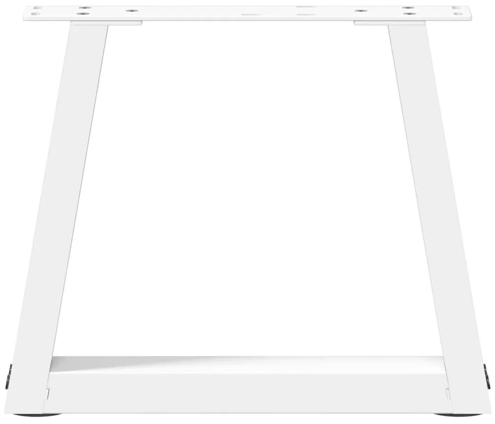 Pés para mesa de centro em V, 2 peças, branco, 40x(30-31,3) cm, aço
