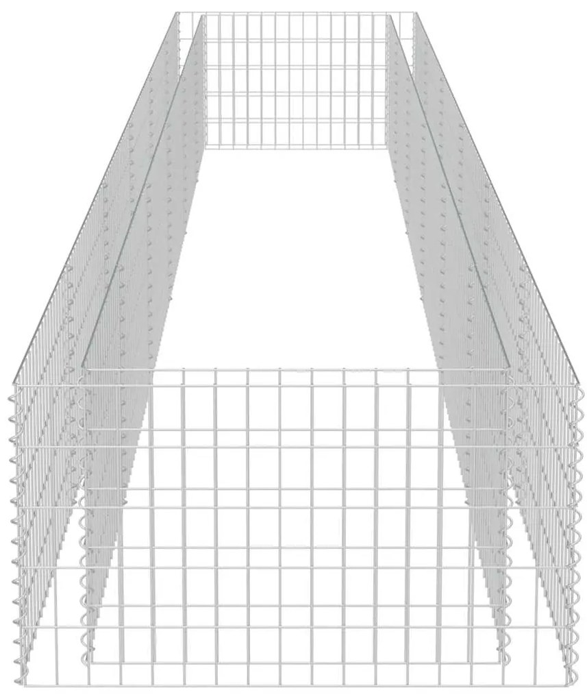 Canteiro elevado/cesto gabião 540x90x50 cm aço galvanizado