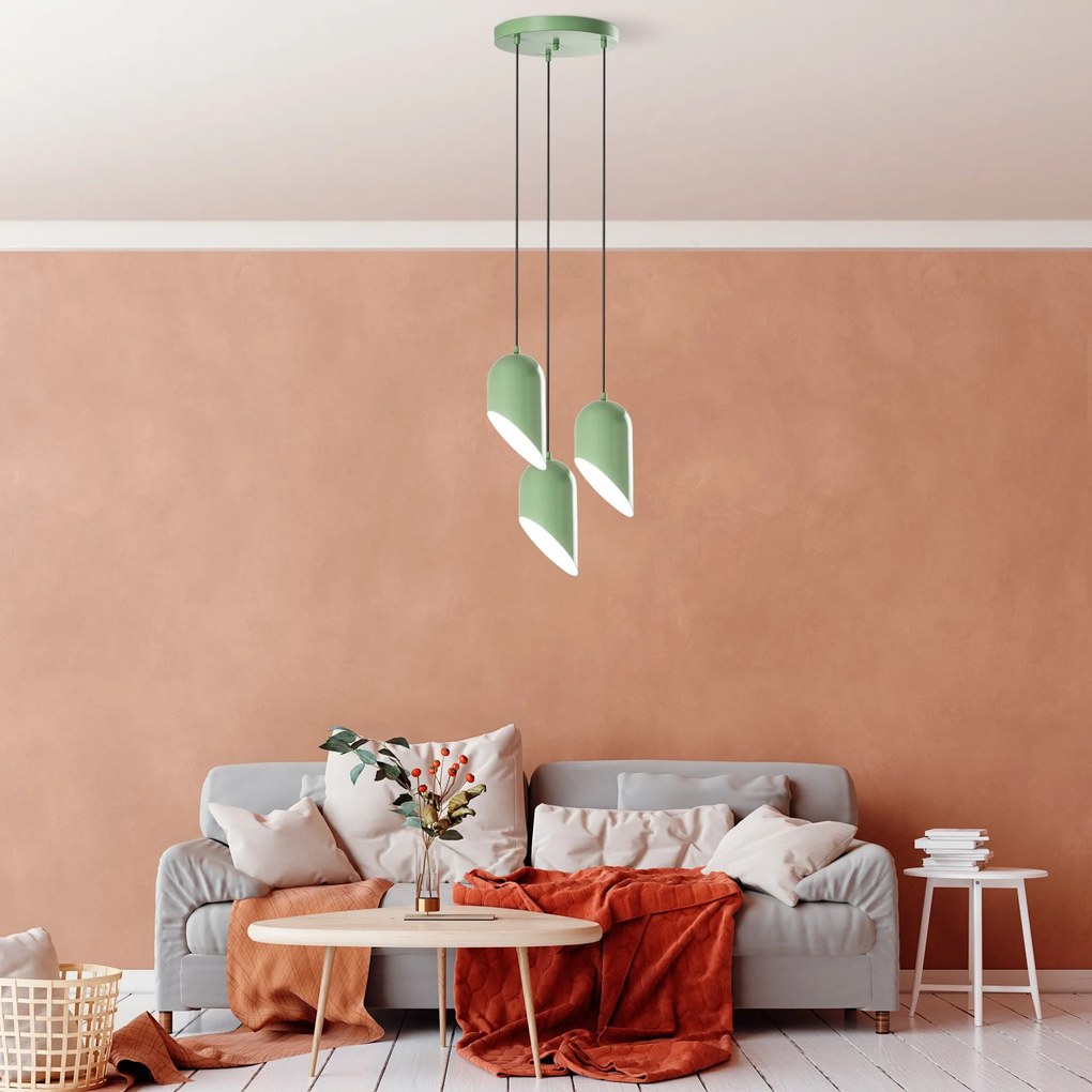 Chandelier Kesik – Mint – Diâmetro 40 cm