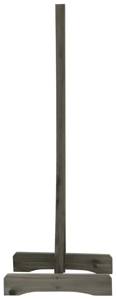 Vedação em treliça para jardim 150x80 cm abeto maciço cinzento