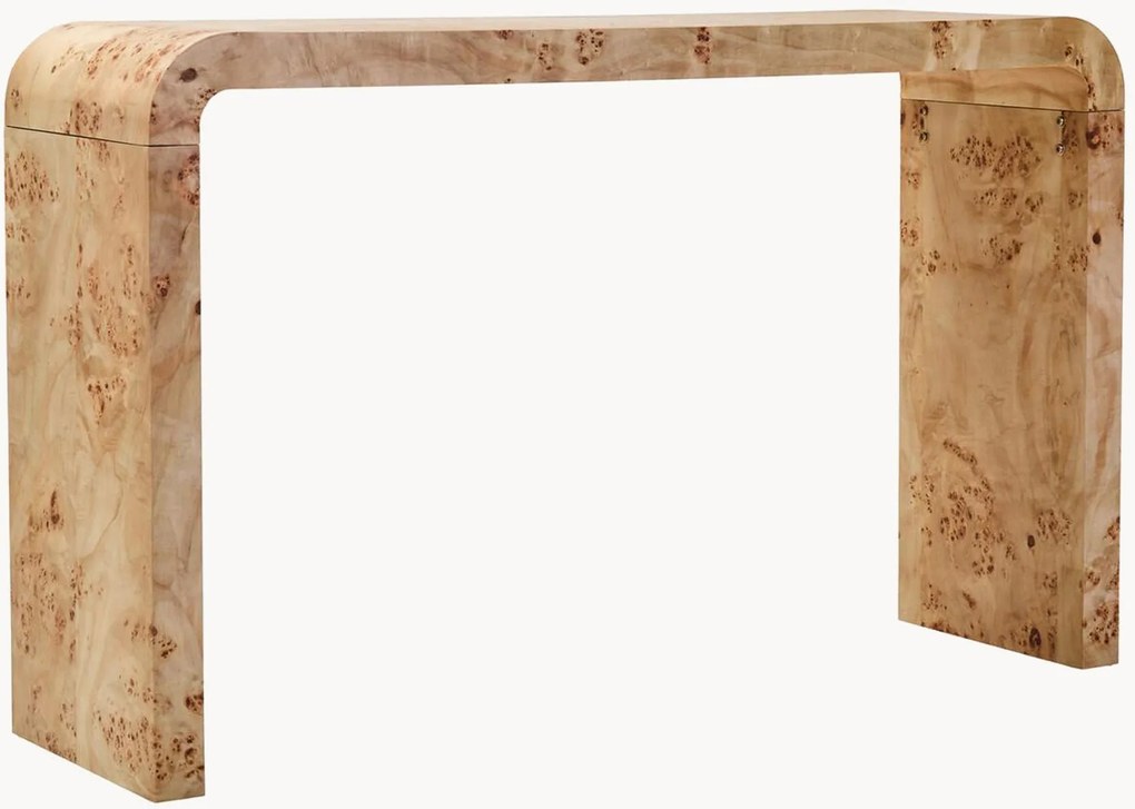 Consola curva em madeira de raiz Mota