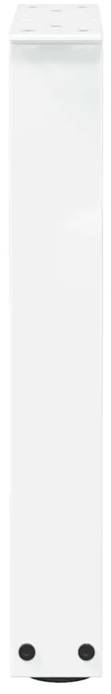 Pés para mesa de centro em V 2 peças Branco 38x(42-43,3) cm Aço