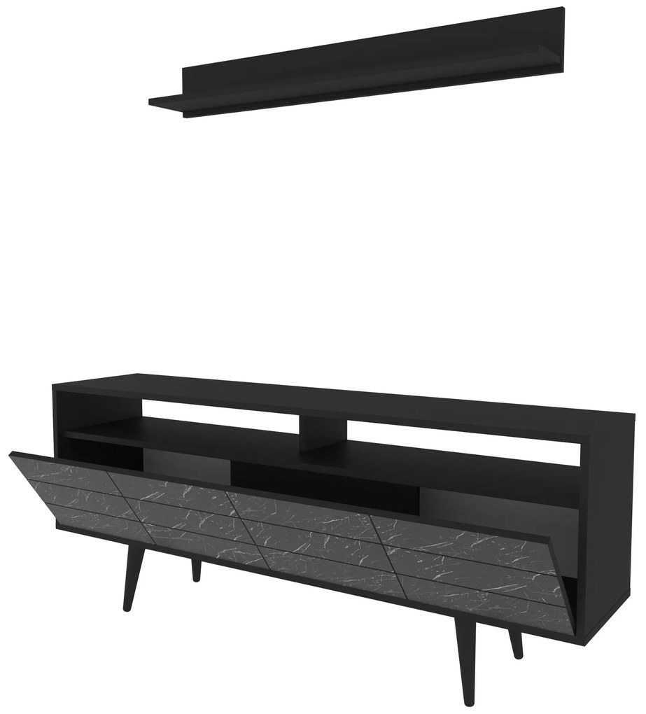 Unidade TV Ola – Preto – 160 cm x 35 cm x 64,5 cm
