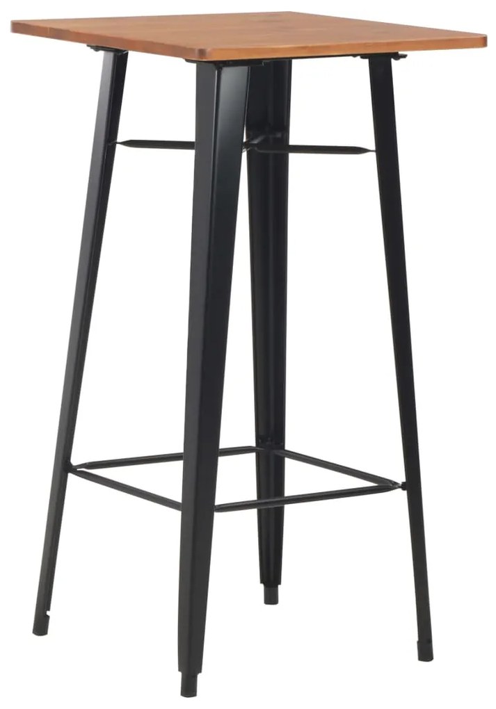 3 pcs conjunto de bar em aço castanho e preto