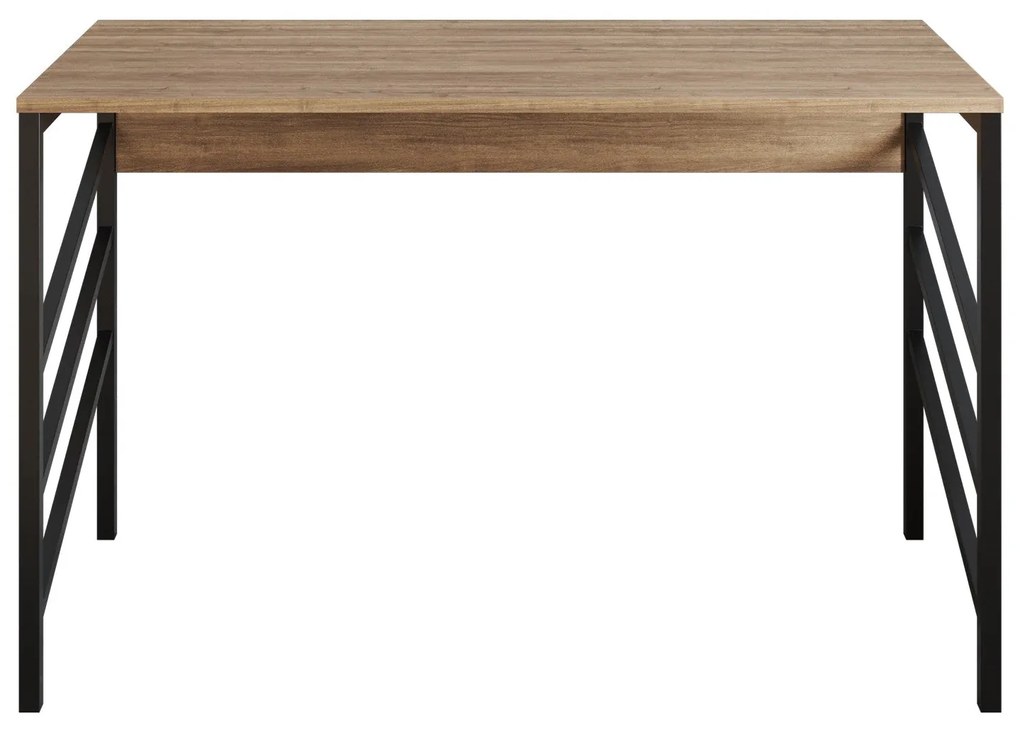 Secretária Tuna – Nogueira/Preto – 120x75x60 cm