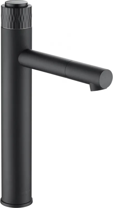 Mexen Diamond torneira alta de lavatório, preta - 71510-70