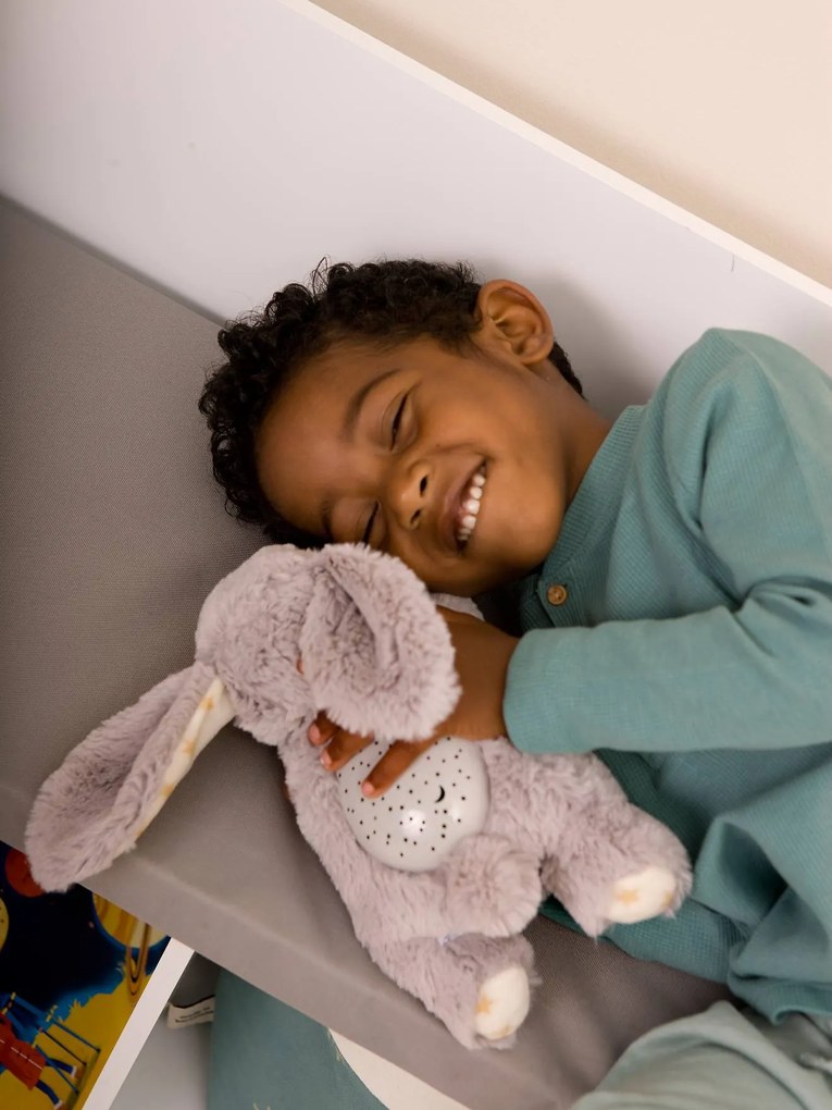 Luz de presença com projeção de estrelas, CLOUD B Dreams Buddies bege claro liso com motivo