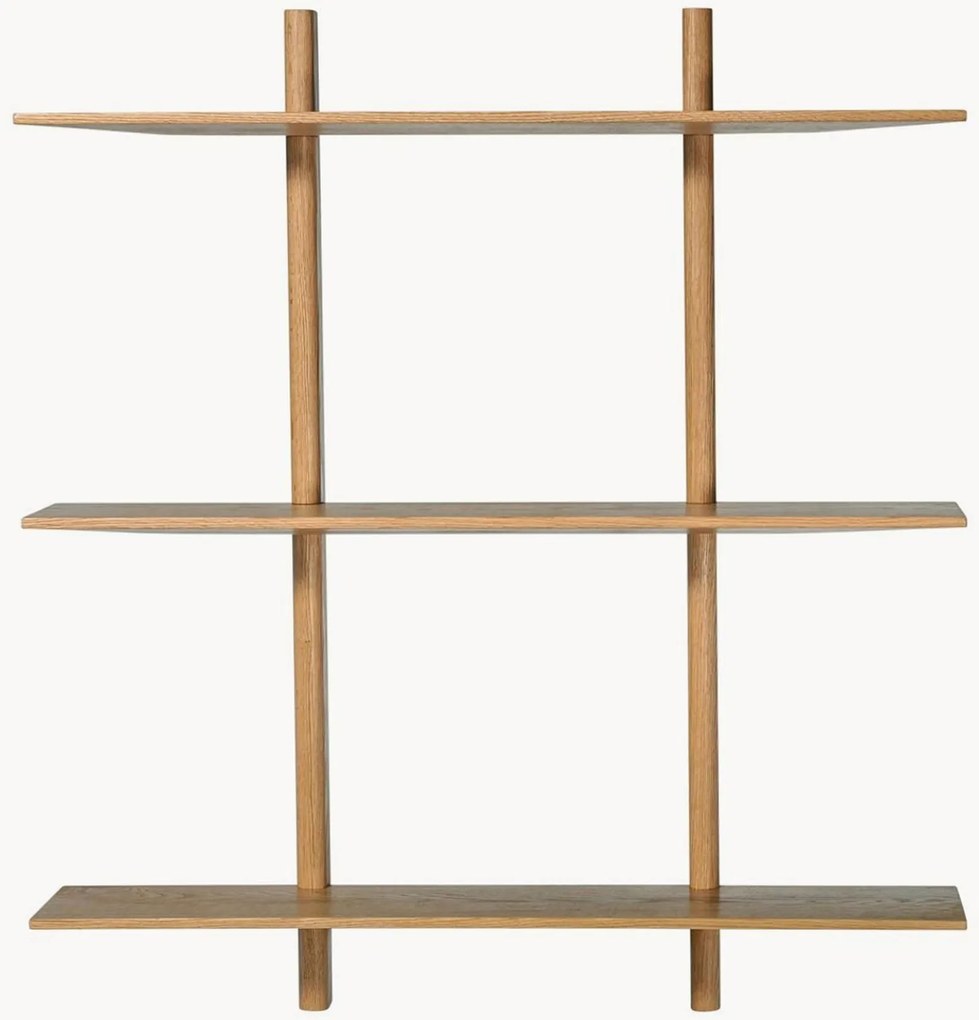 Estante de parede em madeira de carvalho Nori