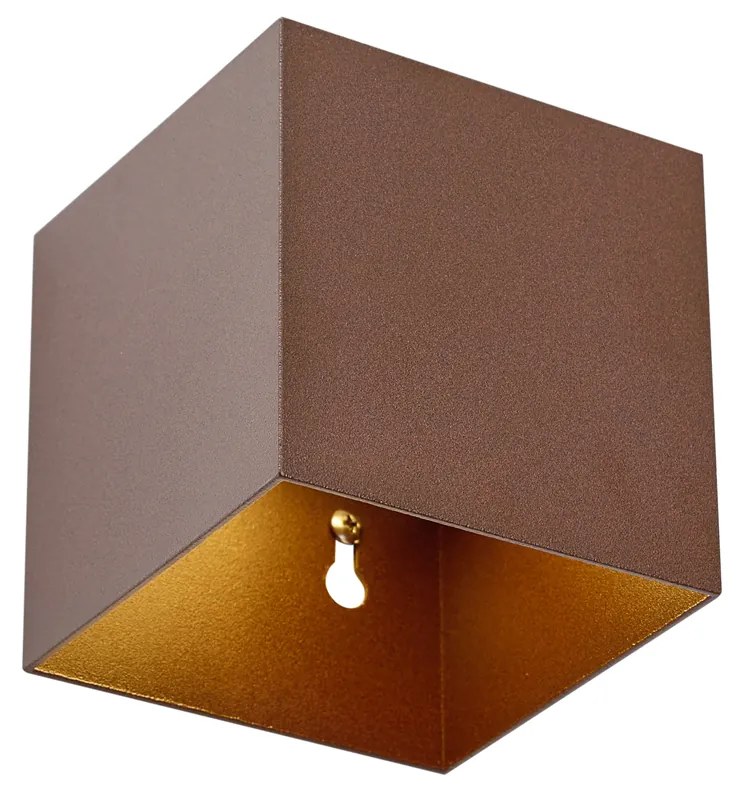 Candeeiro de Parede Exterior Castanho Ferrugem Incl. LED 2-Luzes IP65 Solar - Charlene Moderno