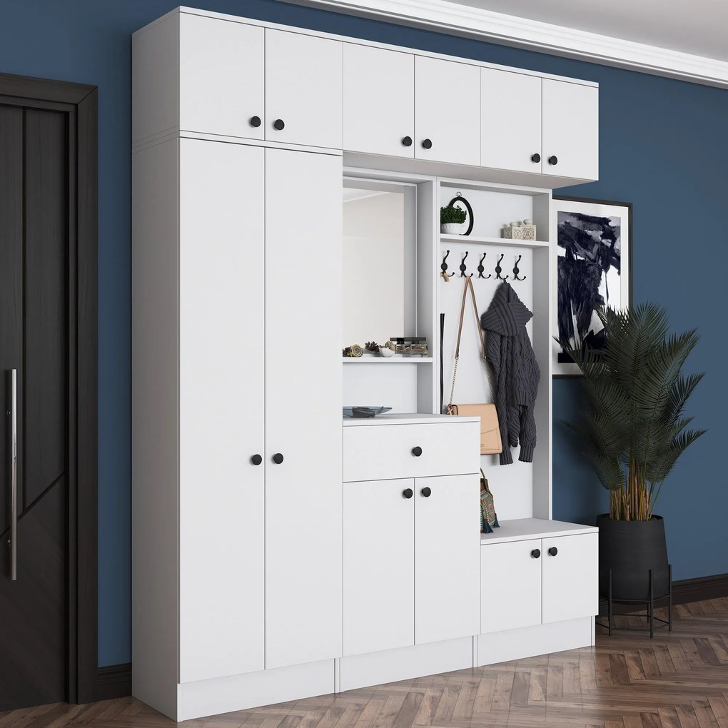 Cabide EA104 – Branco – 179,6 cm x 226,4 cm x 37,5 cm