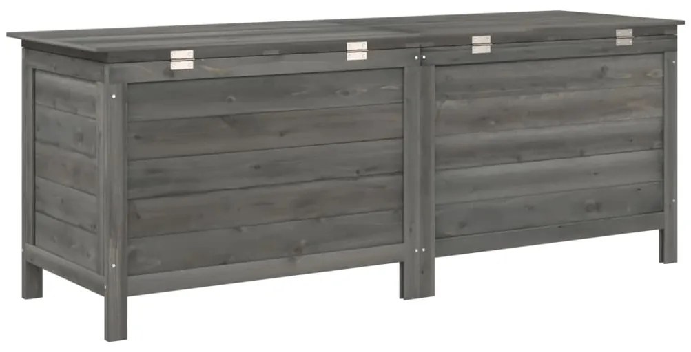 Caixa arrumação p/ jardim 150x50x56,5 cm abeto maciço antracite