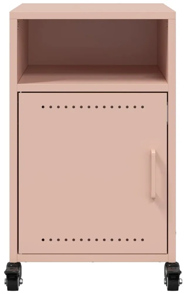 Mesa de cabeceira 36x39x59 cm aço rosa