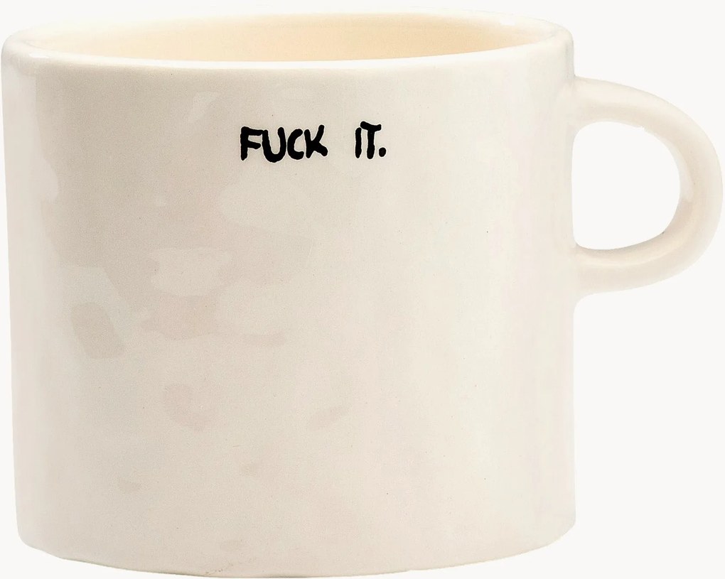 Caneca pintada à mão Fuck It