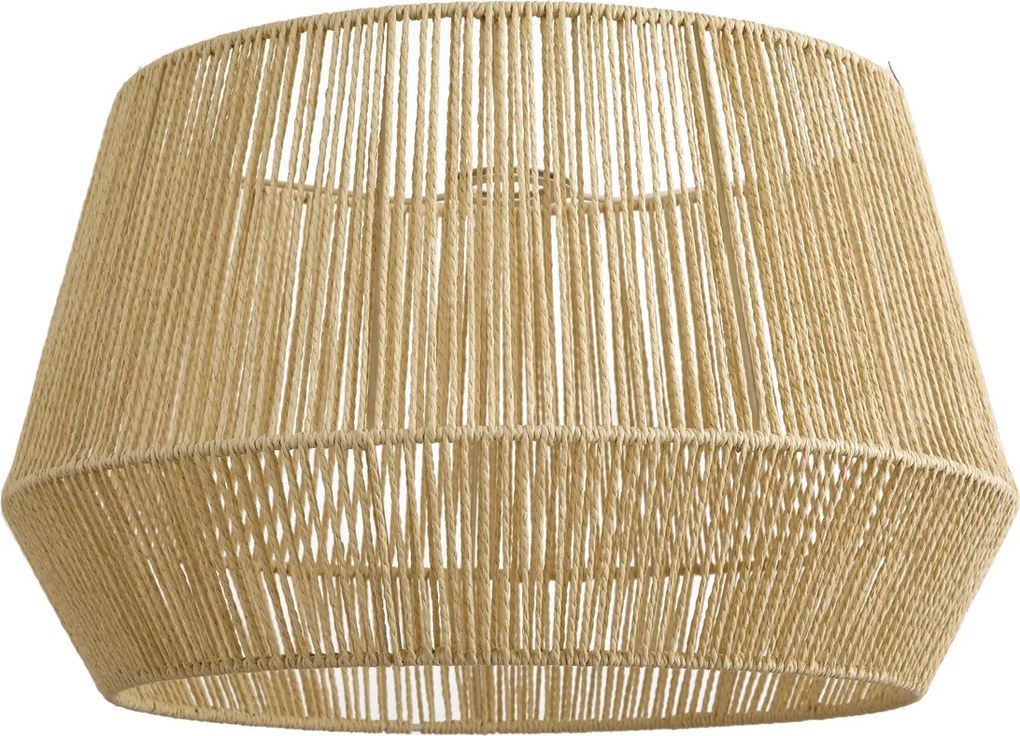 Abajur Japandi com corda de papel bege 50/50/30 - Bullet