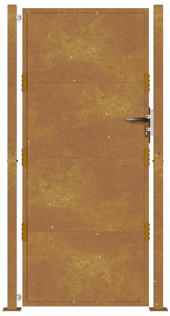 Portão de jardim 105x180 cm aço corten